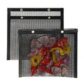 Met Lux Rectangle Black PTFE Mesh Grill Bag - Non-Stick - 8 3/4" x 10 1/2" - 2 count box