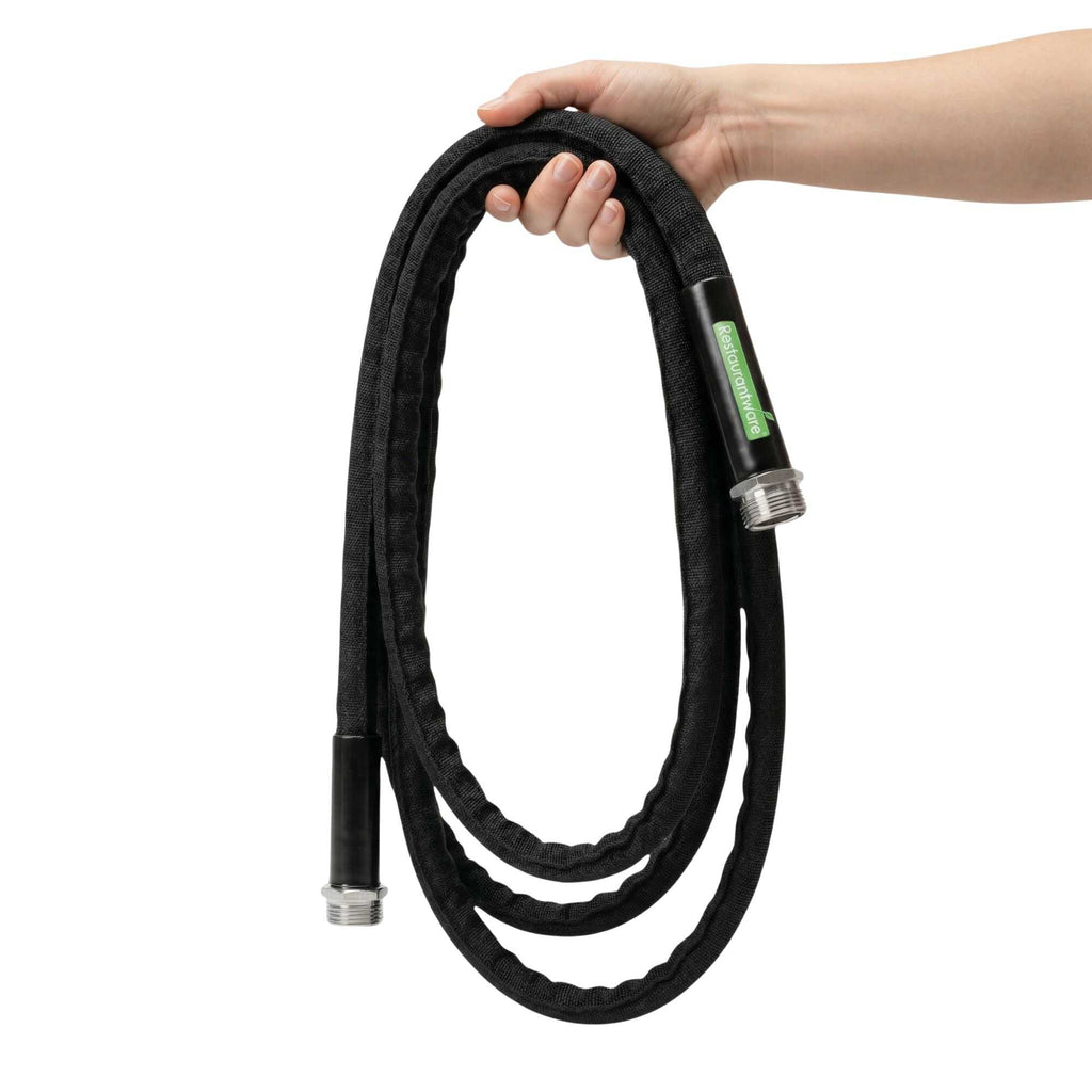 Handy Tek Black Fabric Garden Hose - Lightweight, Kink-Free, Flexible - 25' - 1 count box