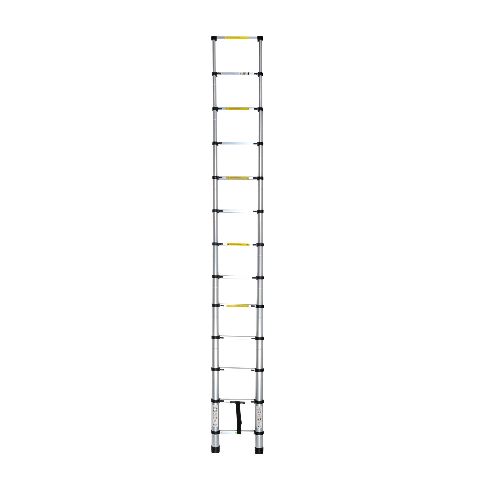 Handy Tek Aluminum Telescoping Extension Ladder - 330 lb Load Capacity - 12 1/2' - 1 count box