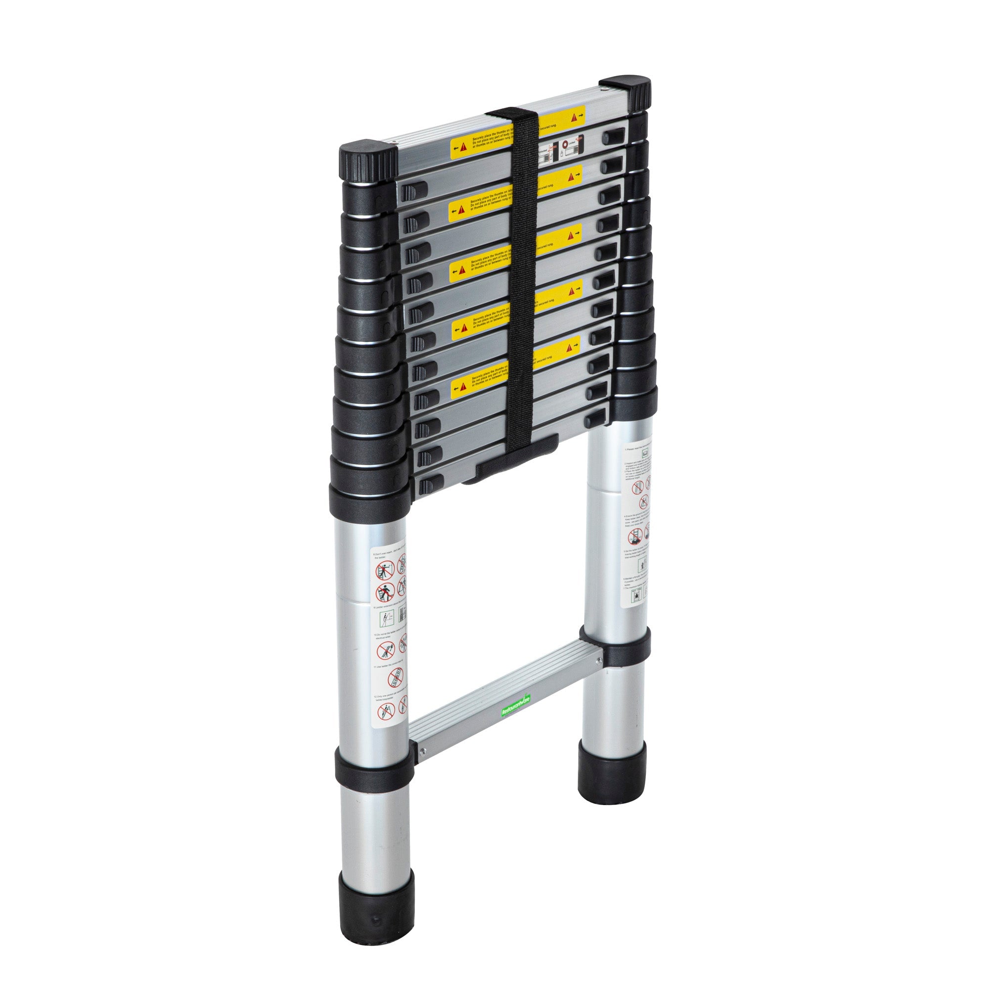 Handy Tek Aluminum Telescoping Extension Ladder - 330 lb Load Capacity - 12 1/2' - 1 count box