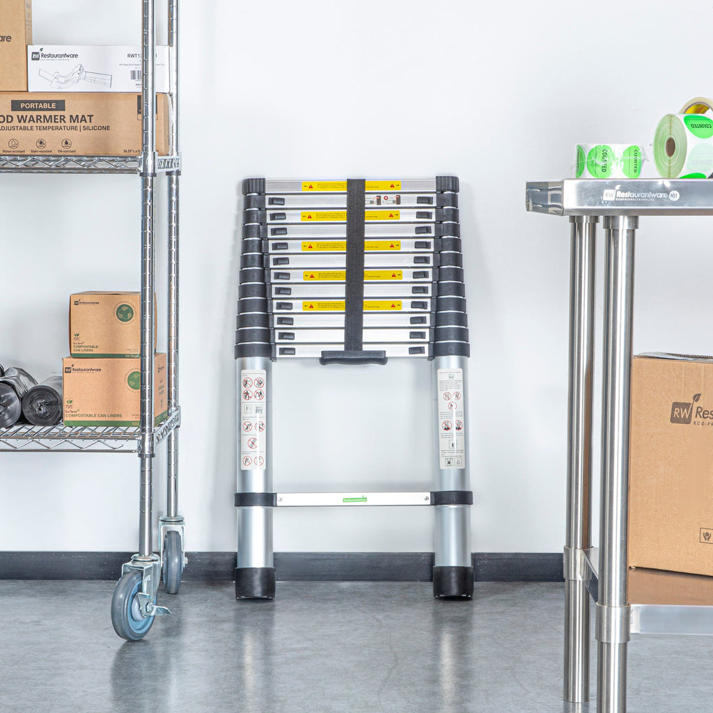 Handy Tek Aluminum Telescoping Extension Ladder - 330 lb Load Capacity - 12 1/2' - 1 count box