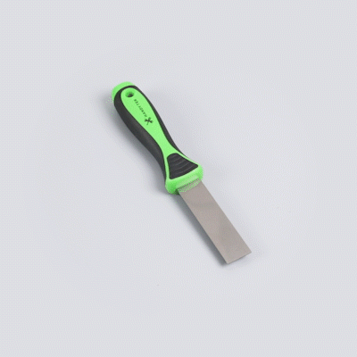 Handy Tek Carbon Steel Putty Knife - Flexible, Soft Grip Handle - 1" - 24 count box