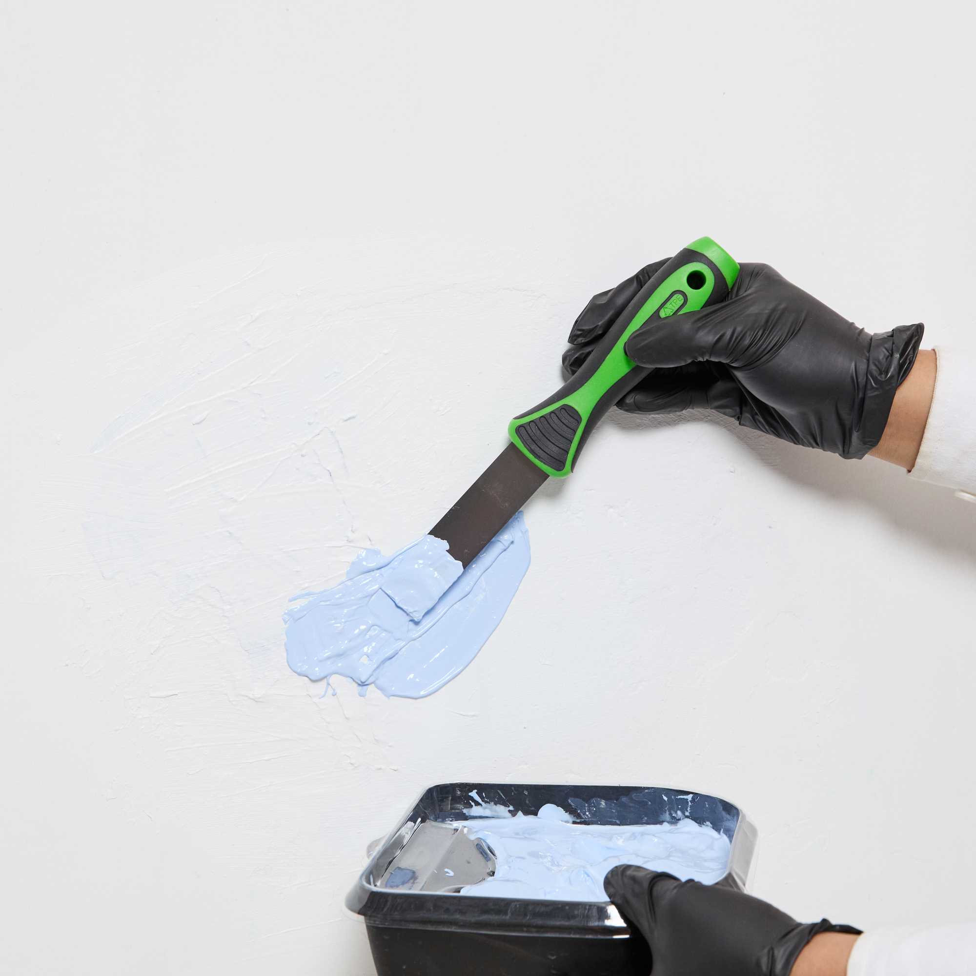 Handy Tek Carbon Steel Putty Knife - Flexible, Soft Grip Handle - 1" - 144 count box