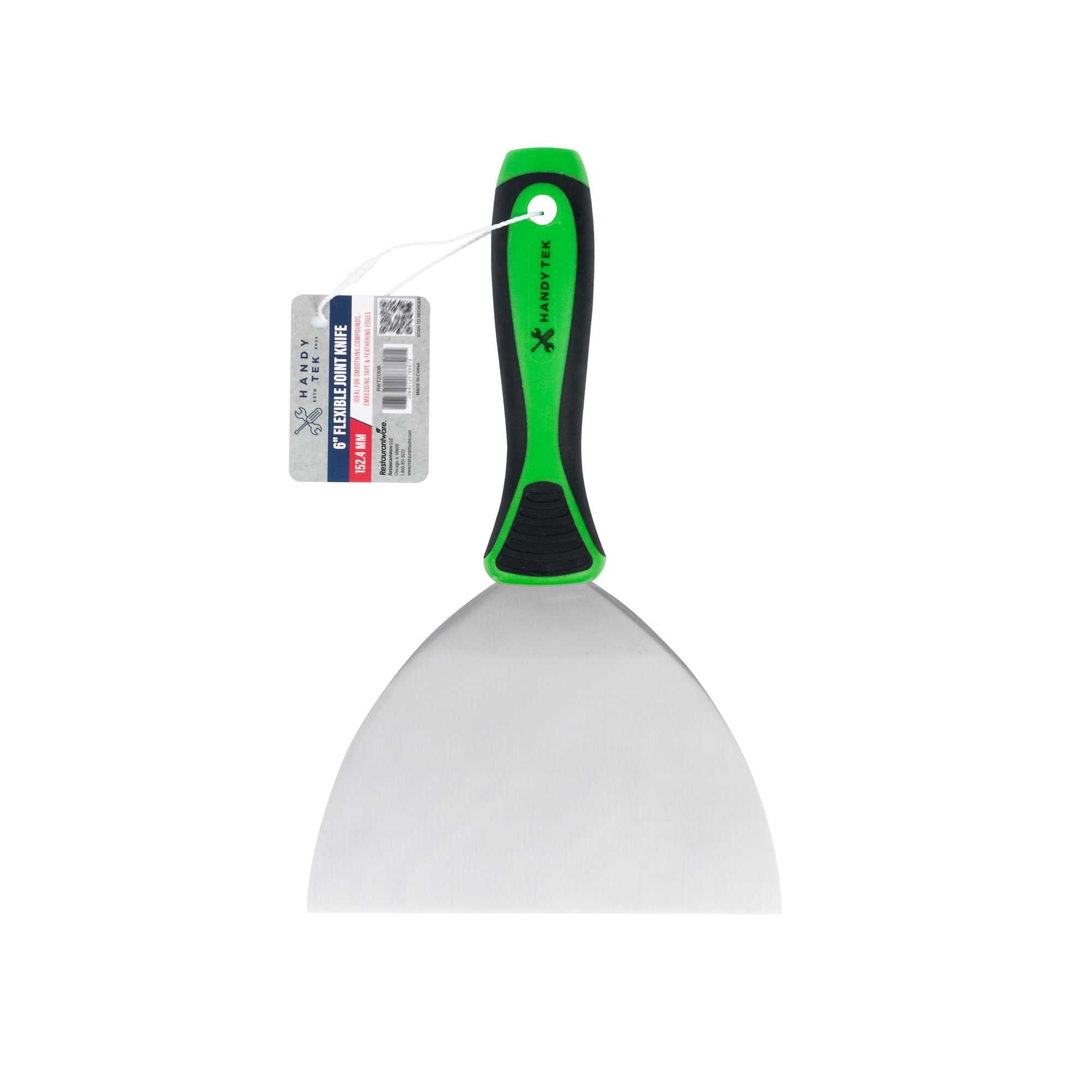 Handy Tek Carbon Steel Joint Knife - Flexible, Soft Grip Handle - 6" - 1 count box