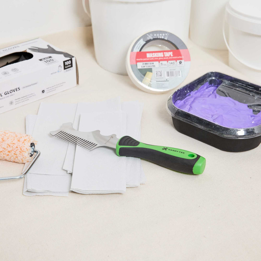 Handy Tek 4-In-1 Painter's Multi-Tool - Soft Grip Handle - 6 1/4" x 2 1/4" x 1 1/4" - 12 count box