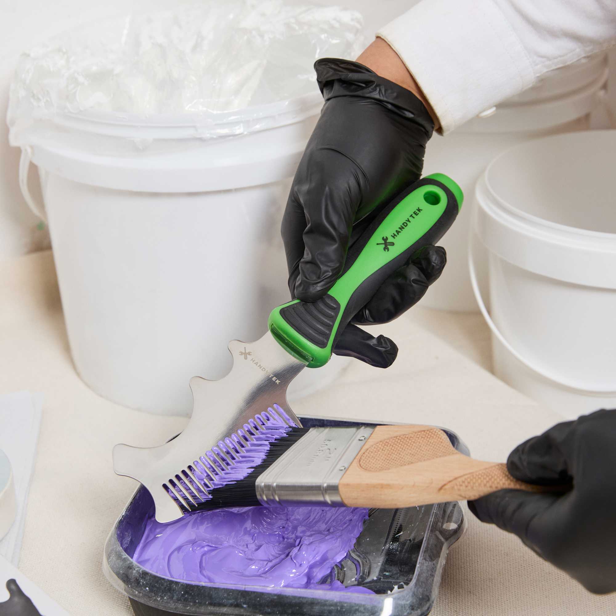 Handy Tek 4-In-1 Painter's Multi-Tool - Soft Grip Handle - 6 1/4" x 2 1/4" x 144 1/4" - 144 count box