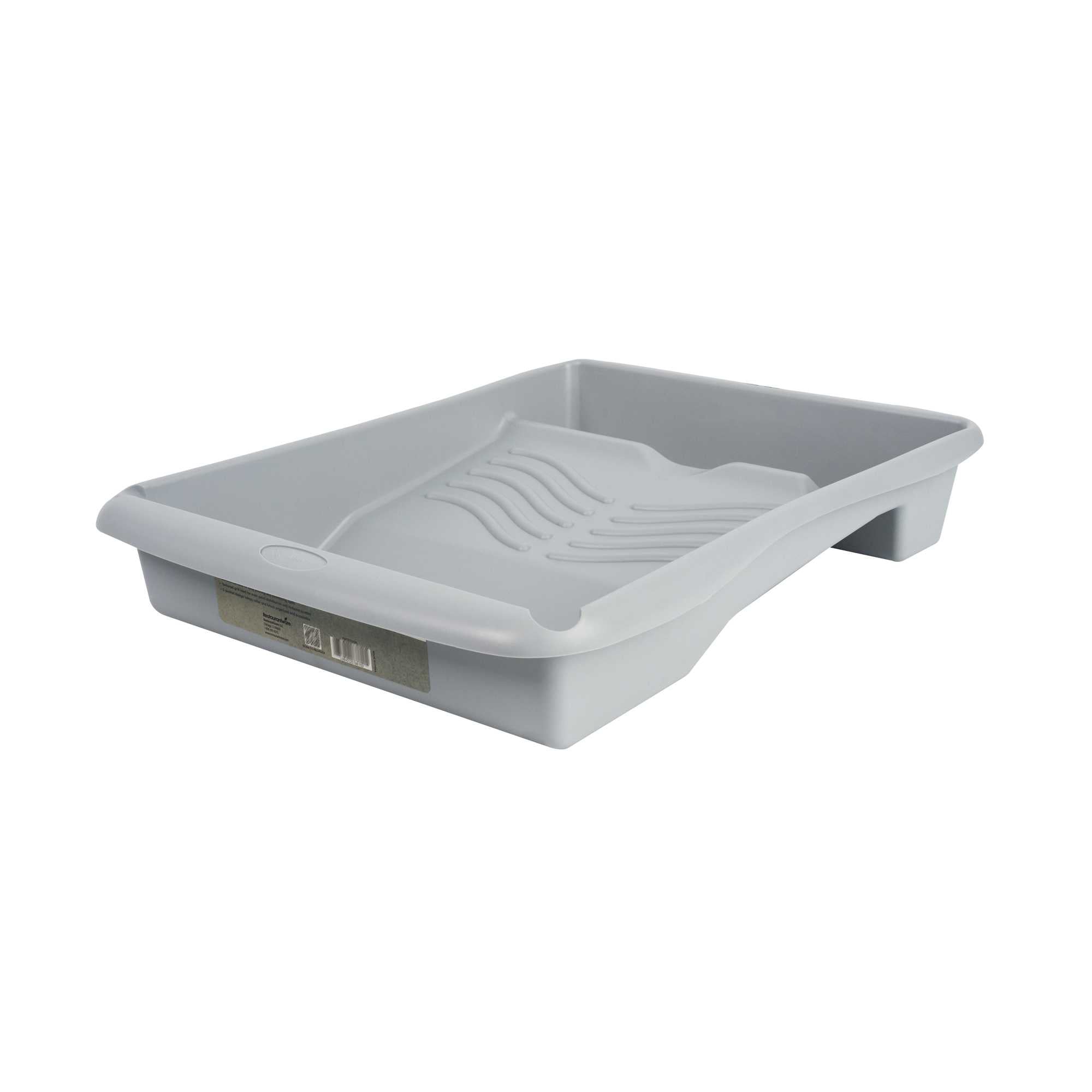 Handy Tek 1.5 gal 2-In-1 Gray Plastic Paint Tray - For Roller and Brush - 17 3/4" x 13" x 3" - 1 count box