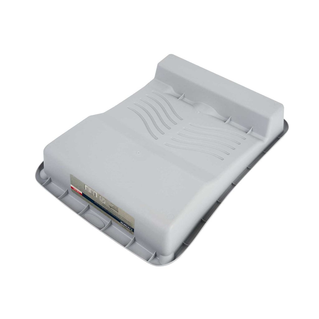 Handy Tek 1.5 gal 2-In-1 Gray Plastic Paint Tray - For Roller and Brush - 17 3/4" x 13" x 3" - 1 count box