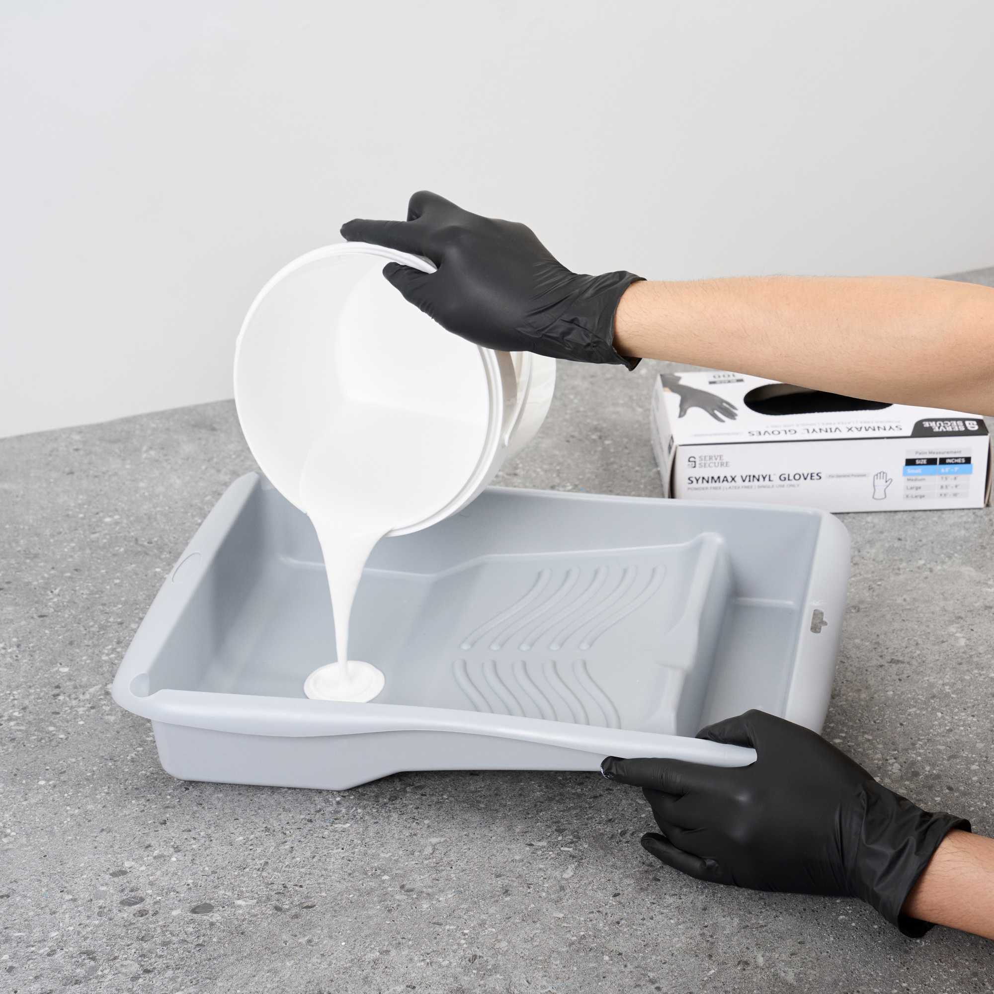 Handy Tek 1.5 gal 2-In-1 Gray Plastic Paint Tray - For Roller and Brush - 17 3/4" x 13" x 3" - 1 count box
