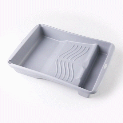 Handy Tek 1.5 gal 2-In-1 Gray Plastic Paint Tray - For Roller and Brush - 17 3/4" x 13" x 3" - 36 count box