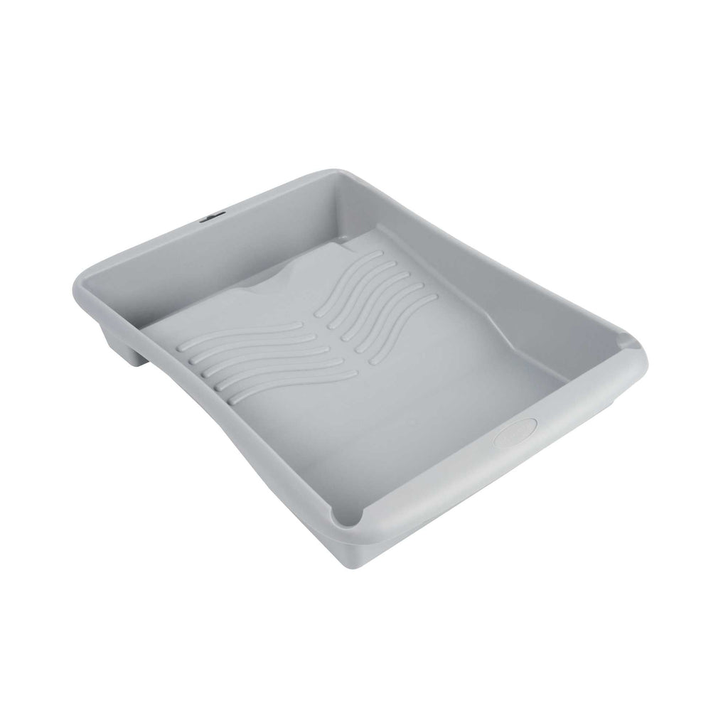 Handy Tek 1.5 gal 2-In-1 Gray Plastic Paint Tray - For Roller and Brush - 17 3/4" x 13" x 3" - 36 count box