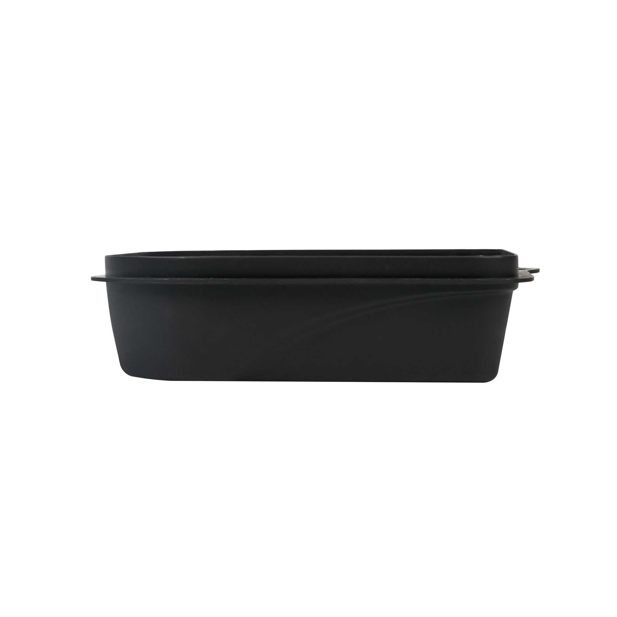 Handy Tek 27 oz Black Plastic Paint Tray / Pail Lid - Fits 0.5 gal Paint Pail - 7" x 7" x 1 3/4" - 1 count box
