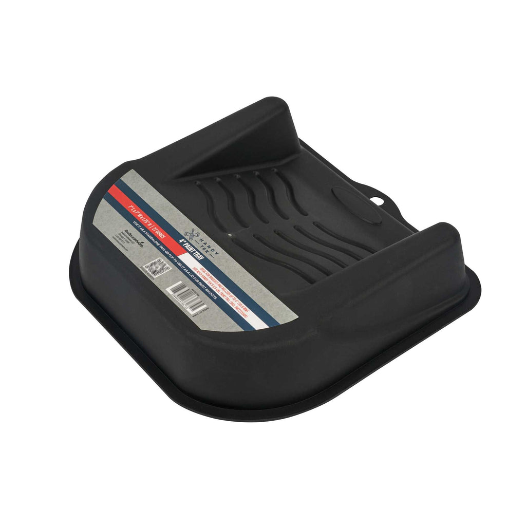 Handy Tek 27 oz Black Plastic Paint Tray / Pail Lid - Fits 0.5 gal Paint Pail - 7" x 7" x 1 3/4" - 1 count box