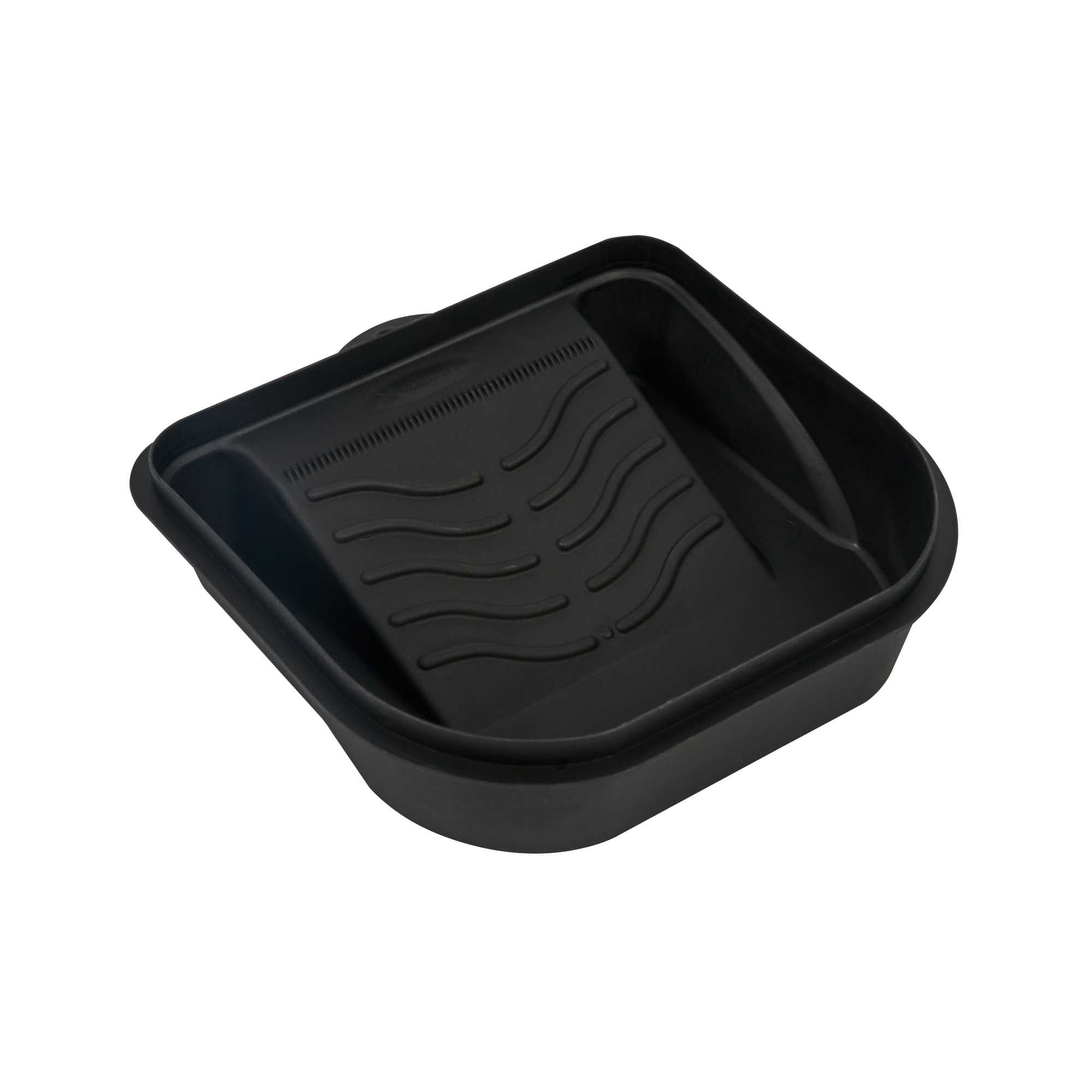 Handy Tek 27 oz Black Plastic Paint Tray / Pail Lid - Fits 0.5 gal Paint Pail - 7" x 7" x 1 3/4" - 50 count box