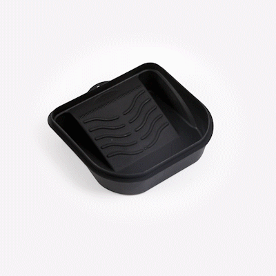 Handy Tek 27 oz Black Plastic Paint Tray / Pail Lid - Fits 0.5 gal Paint Pail - 7" x 7" x 1 3/4" - 50 count box