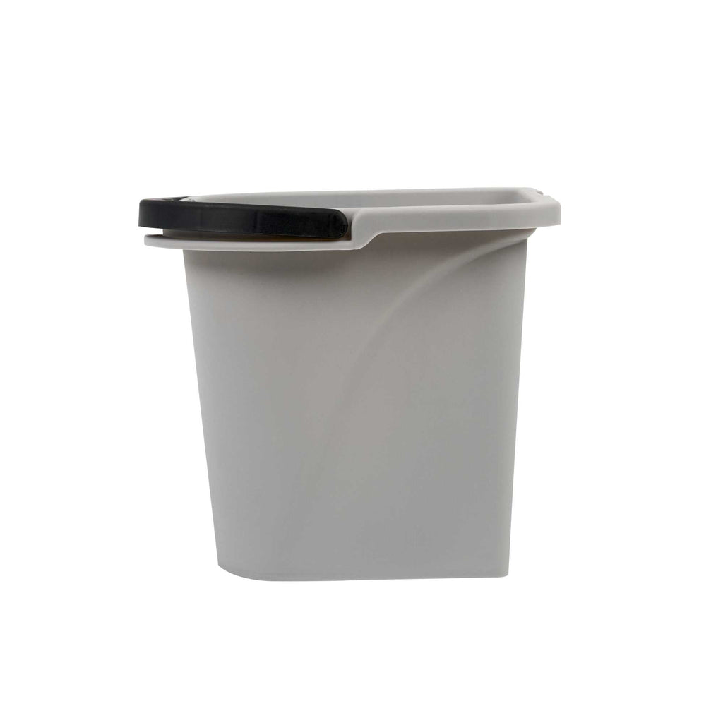 Handy Tek 0.5 gal Gray Plastic Paint Pail - with Magnetic Brush Holder - 7 3/4" x 7 1/2" x 6 3/4" - 1 count box