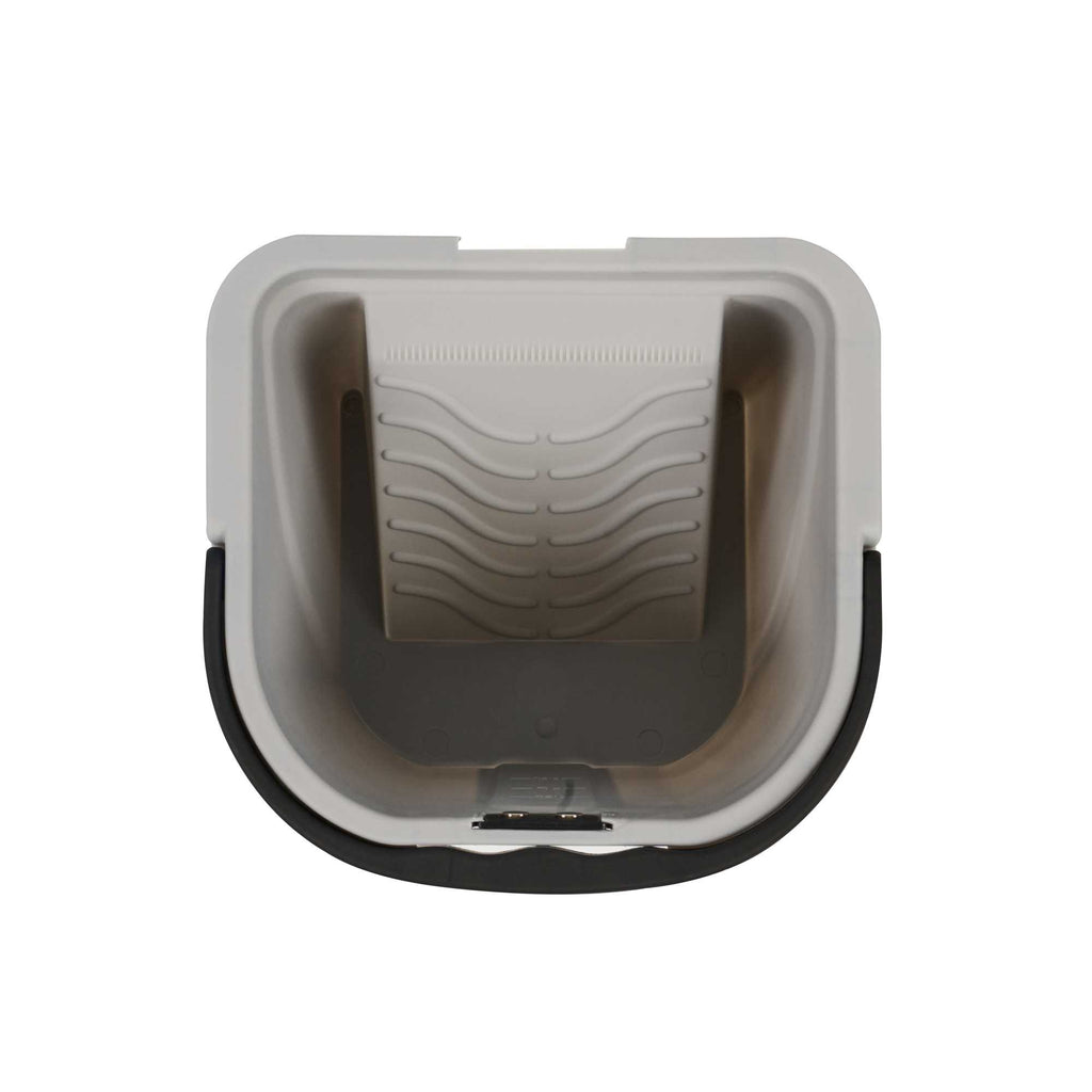 Handy Tek 0.5 gal Gray Plastic Paint Pail - with Magnetic Brush Holder - 7 3/4" x 7 1/2" x 6 3/4" - 50 count box