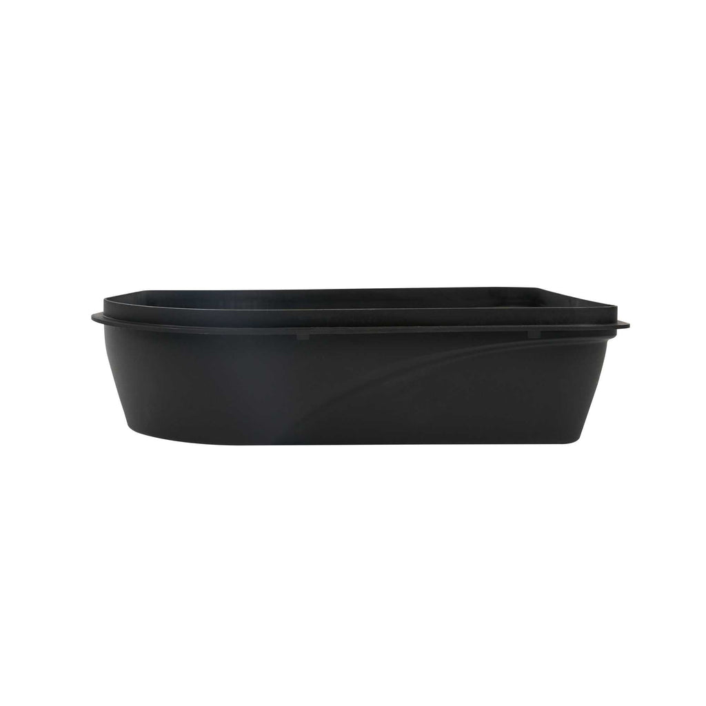 Handy Tek 5 qt Black Plastic Paint Tray / Pail Lid - Fits 3.5 gal Paint Pail - 14 3/4" x 12" x 3" - 1 count box