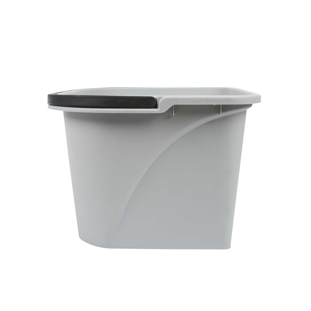 Handy Tek 3.5 gal Gray Plastic Paint Pail - 15 3/4" x 12 3/4" x 9" - 12 count box