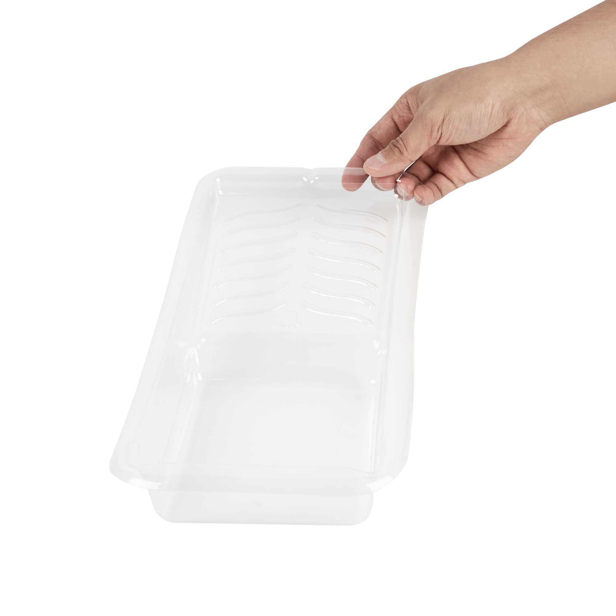 Handy Tek Clear Plastic Paint Tray Liner - Fits 1.5 qt Paint Tray - 13 3/4" x 6 3/4" x 2 1/4" - 5 count box