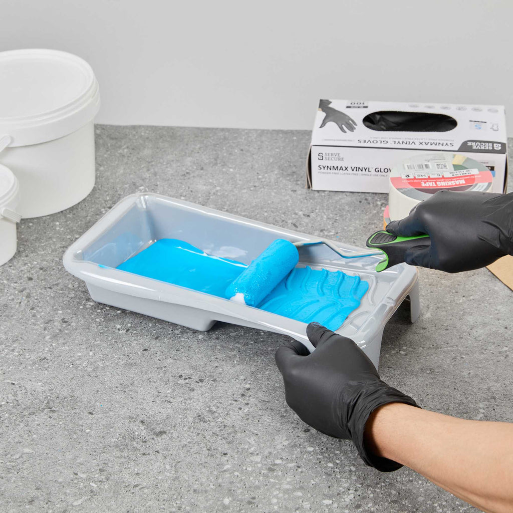 Handy Tek Clear Plastic Paint Tray Liner - Fits 1.5 qt Paint Tray - 13 3/4" x 6 3/4" x 2 1/4" - 5 count box