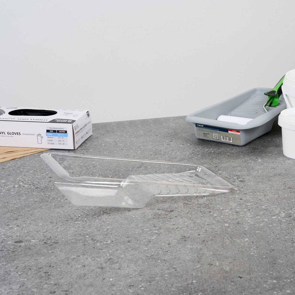 Handy Tek Clear Plastic Paint Tray Liner - Fits 1.5 qt Paint Tray - 13 3/4" x 6 3/4" x 2 1/4" - 5 count box