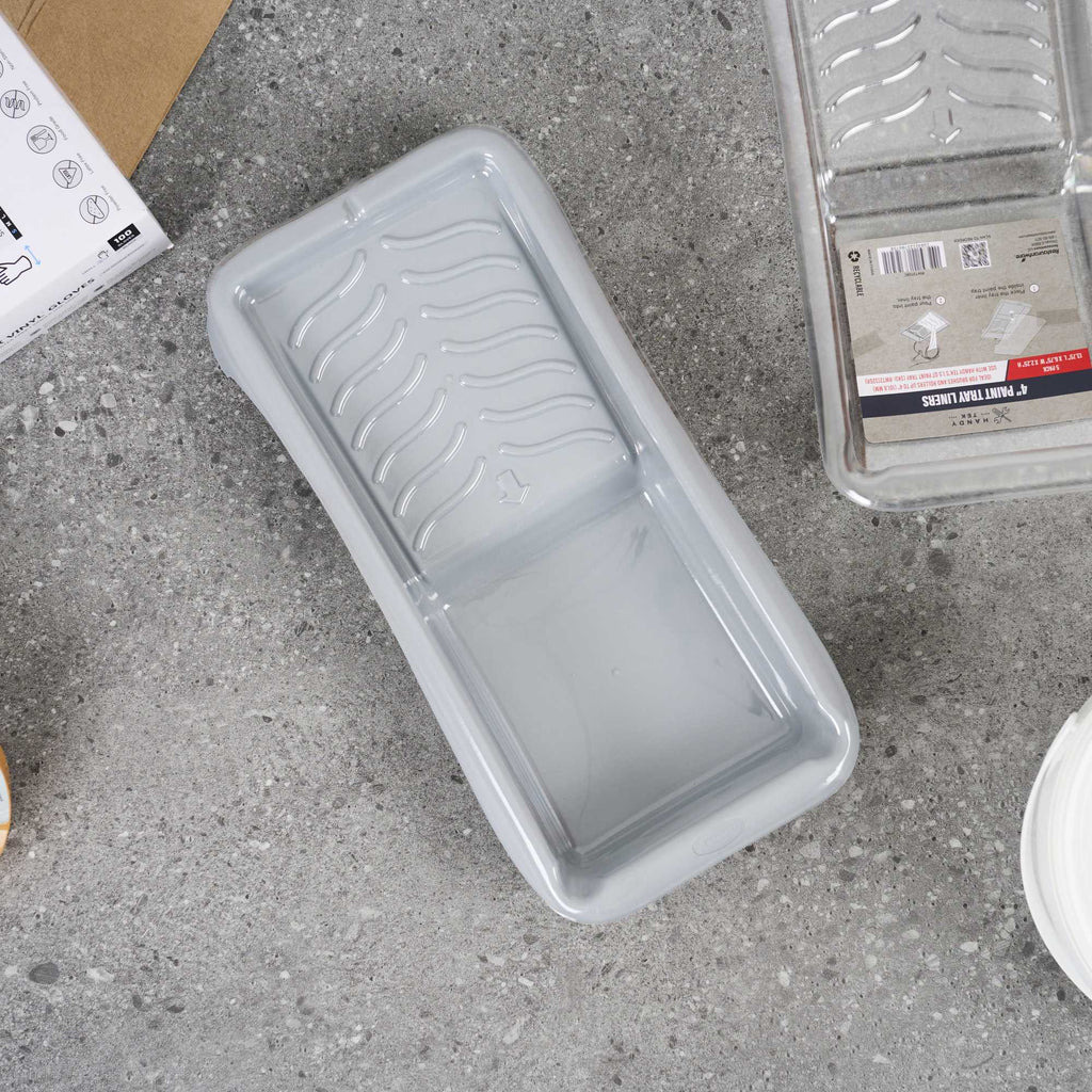 Handy Tek Clear Plastic Paint Tray Liner - Fits 1.5 qt Paint Tray - 13 3/4" x 6 3/4" x 2 1/4" - 60 count box