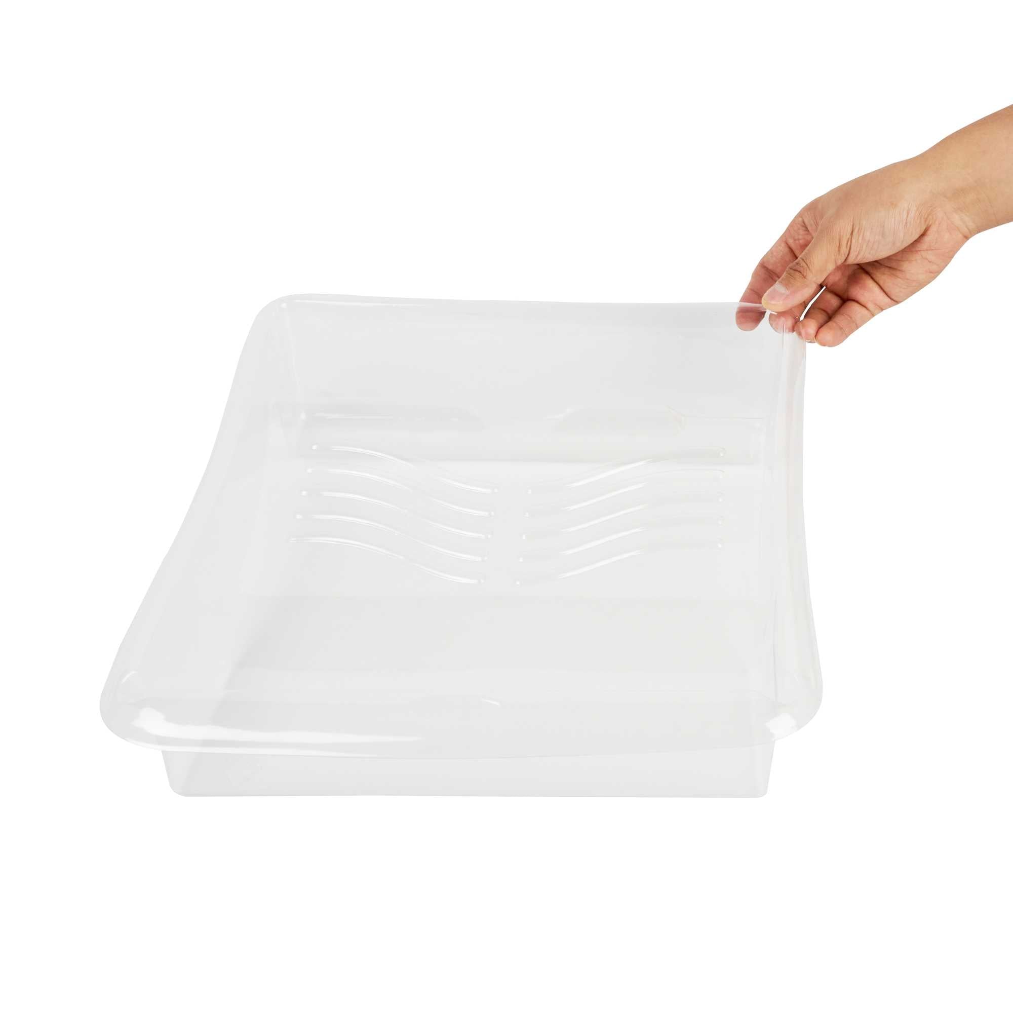Handy Tek Clear Plastic Paint Tray Liner - Fits 1.5 gal Paint Tray - 17 3/4" x 13" x 3" - 5 count box