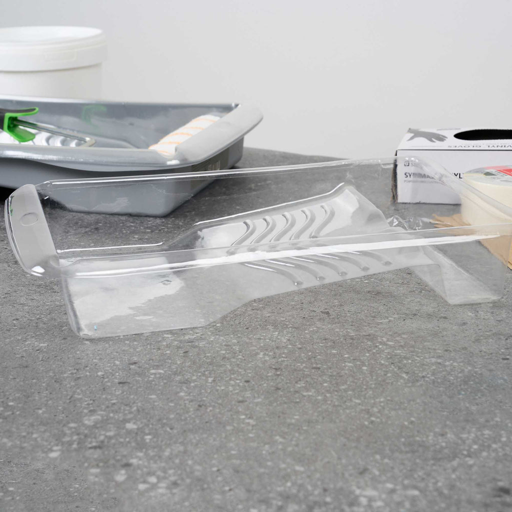 Handy Tek Clear Plastic Paint Tray Liner - Fits 1.5 gal Paint Tray - 17 3/4" x 13" x 3" - 5 count box