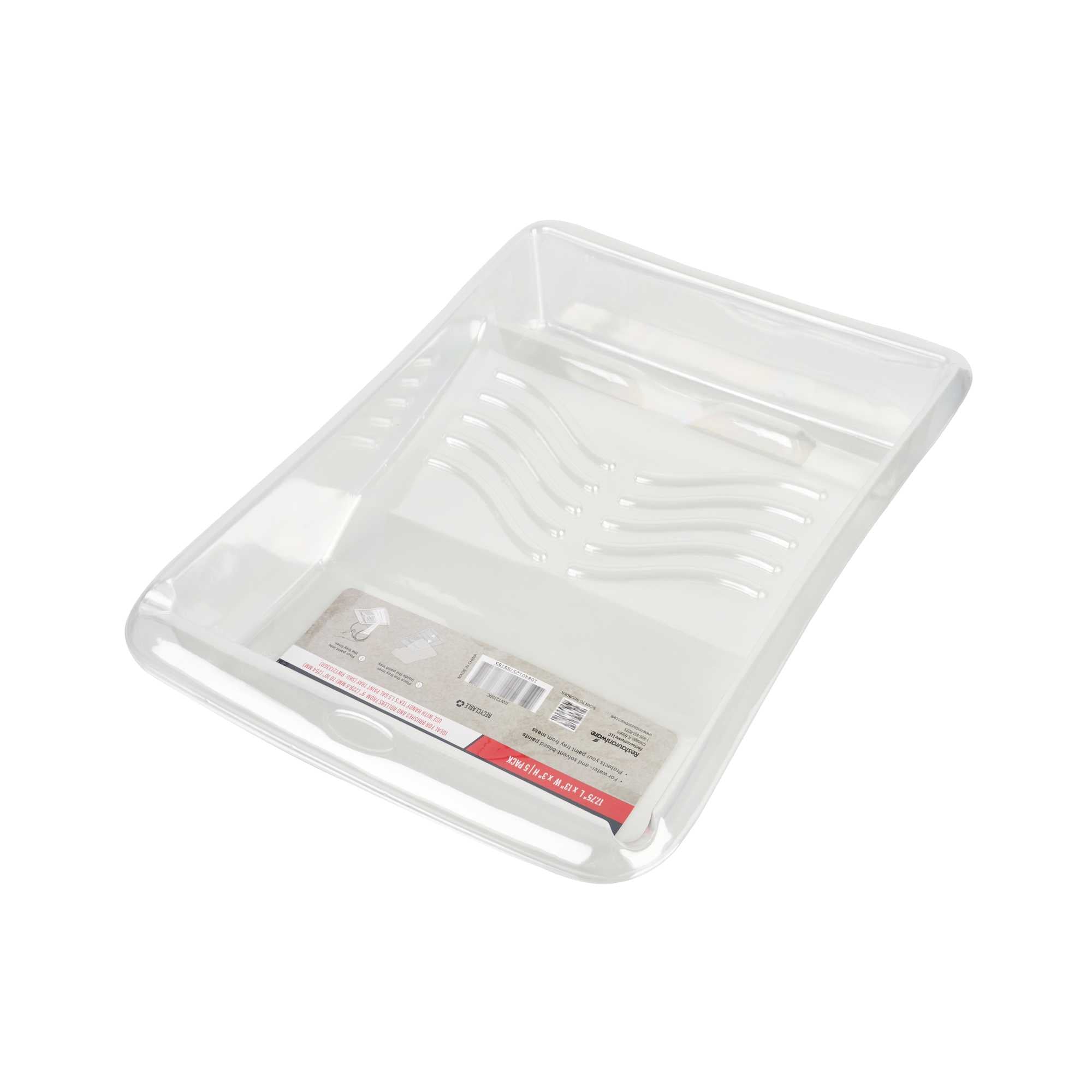 Handy Tek Clear Plastic Paint Tray Liner - Fits 1.5 gal Paint Tray - 17 3/4" x 13" x 3" - 60 count box