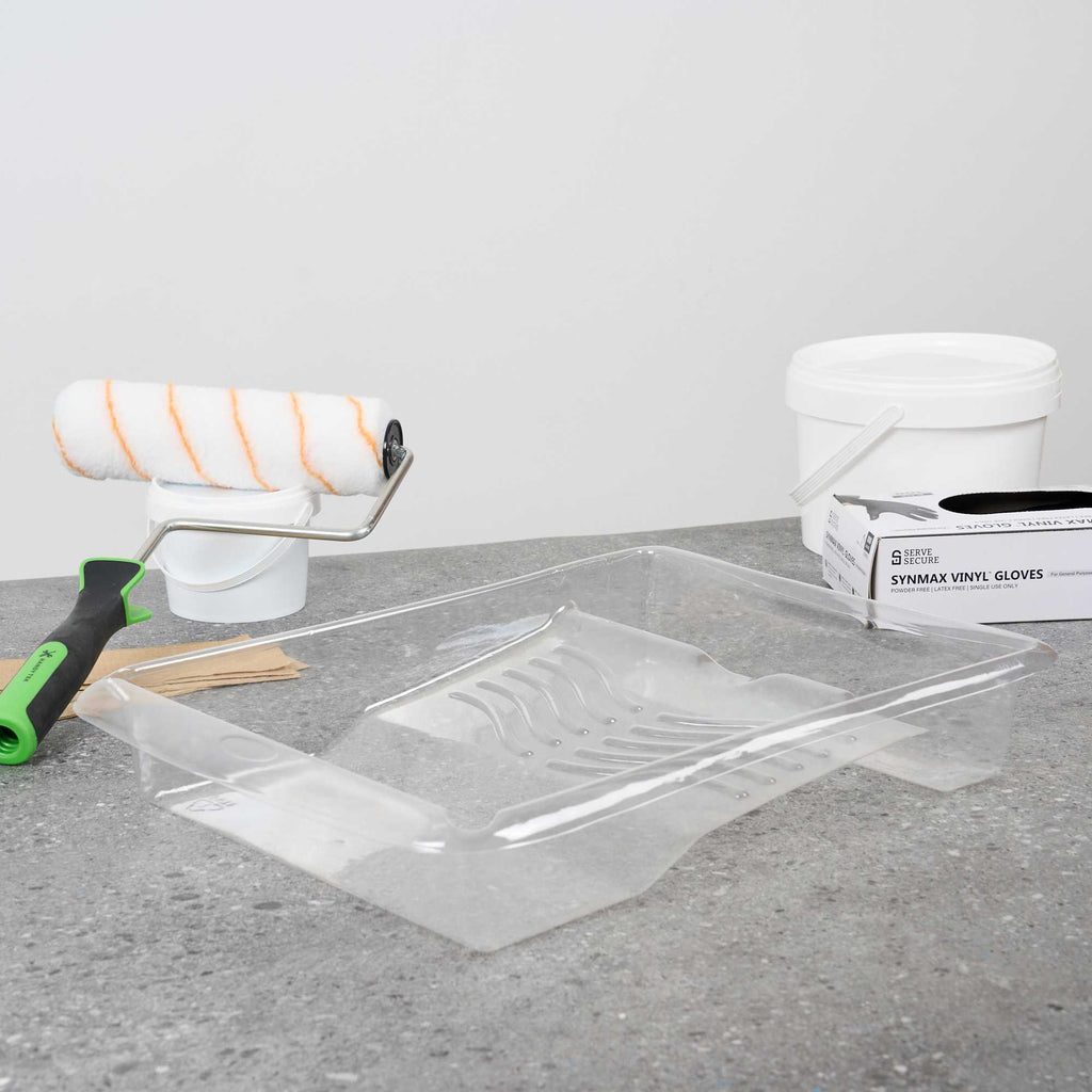 Handy Tek Clear Plastic Paint Tray Liner - Fits 1.5 gal Paint Tray - 17 3/4" x 13" x 3" - 60 count box