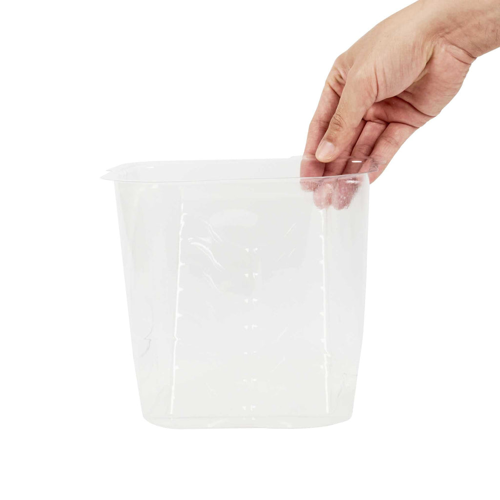 Handy Tek Clear Plastic Paint Pail Liner - Fits 0.5 gal Paint Pail - 7 3/4" x 7" x 6 1/2" - 5 count box