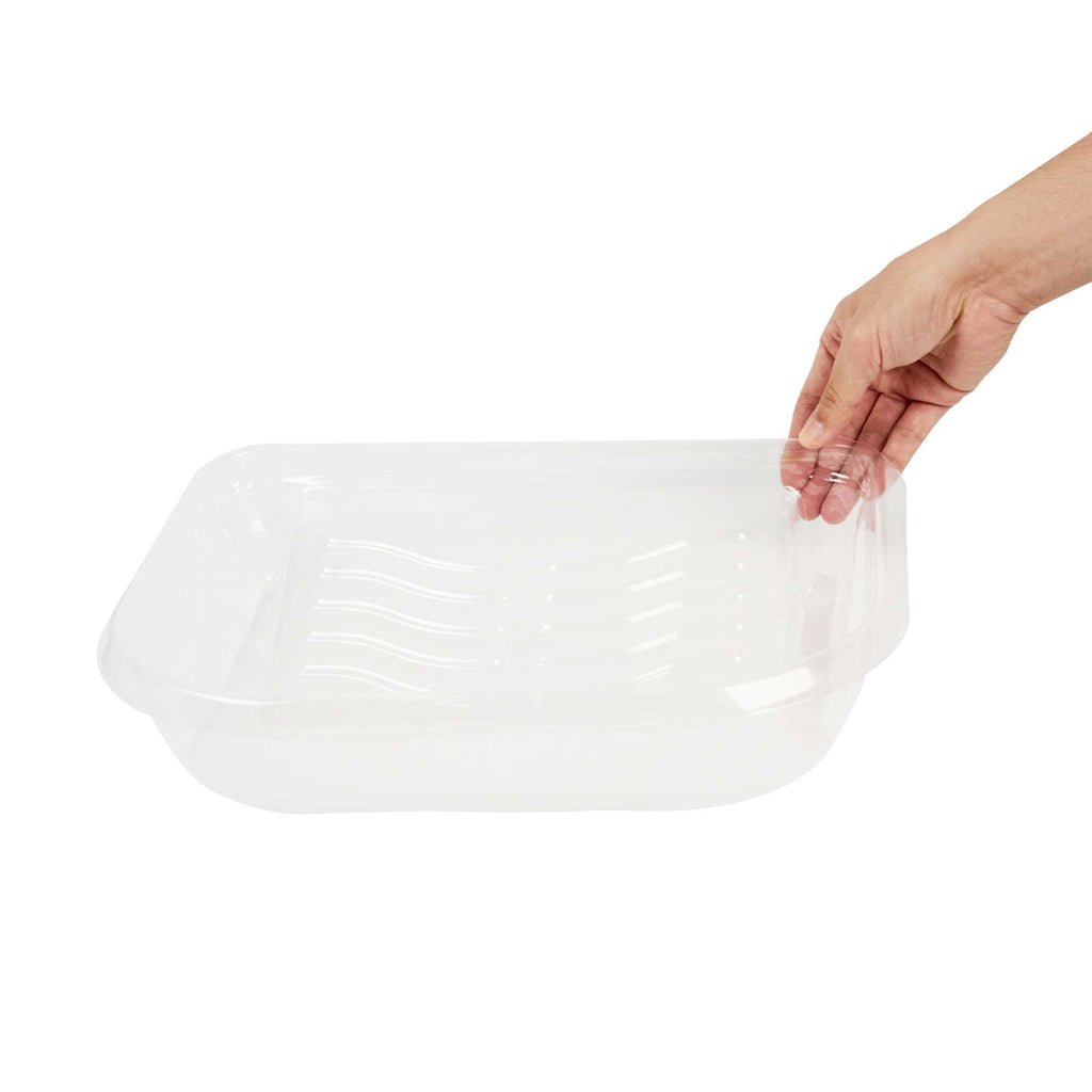Handy Tek Clear Plastic Paint Tray Liner - Fits 5 qt Paint Tray / Pail Lid - 14" x 11 1/4" x 3" - 5 count box