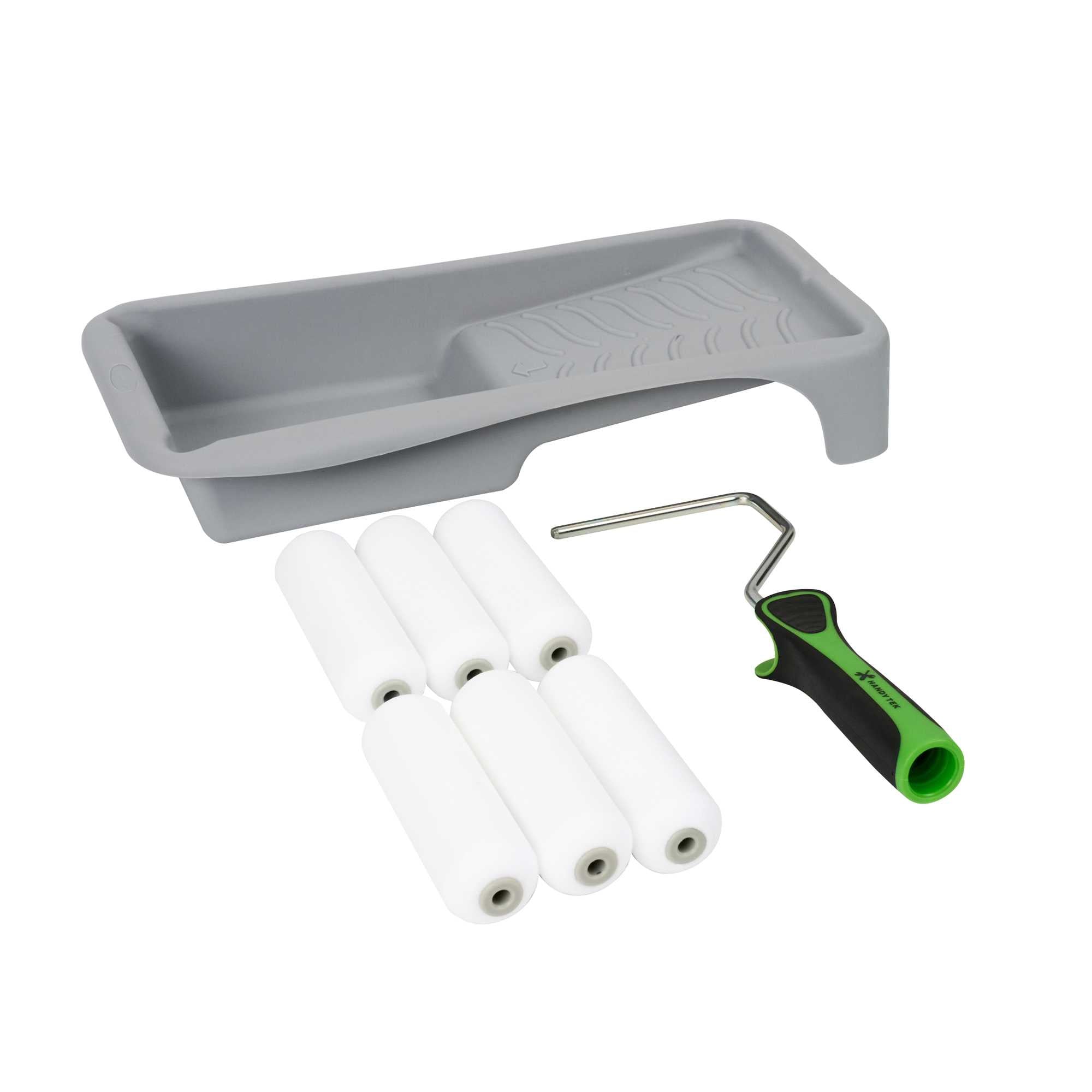 Handy Tek Paint Roller Kit - 8-Piece - 13 3/4" x 6 3/4" x 2 1/4" - 1 count box