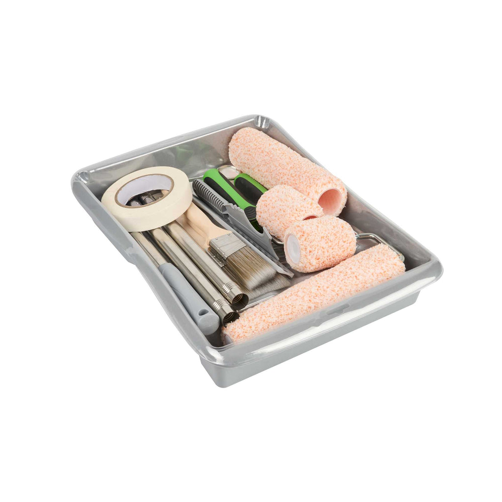 Handy Tek Paint Roller Kit - 18-Piece - 17 3/4" x 13" x 3 1/4" - 6 count box