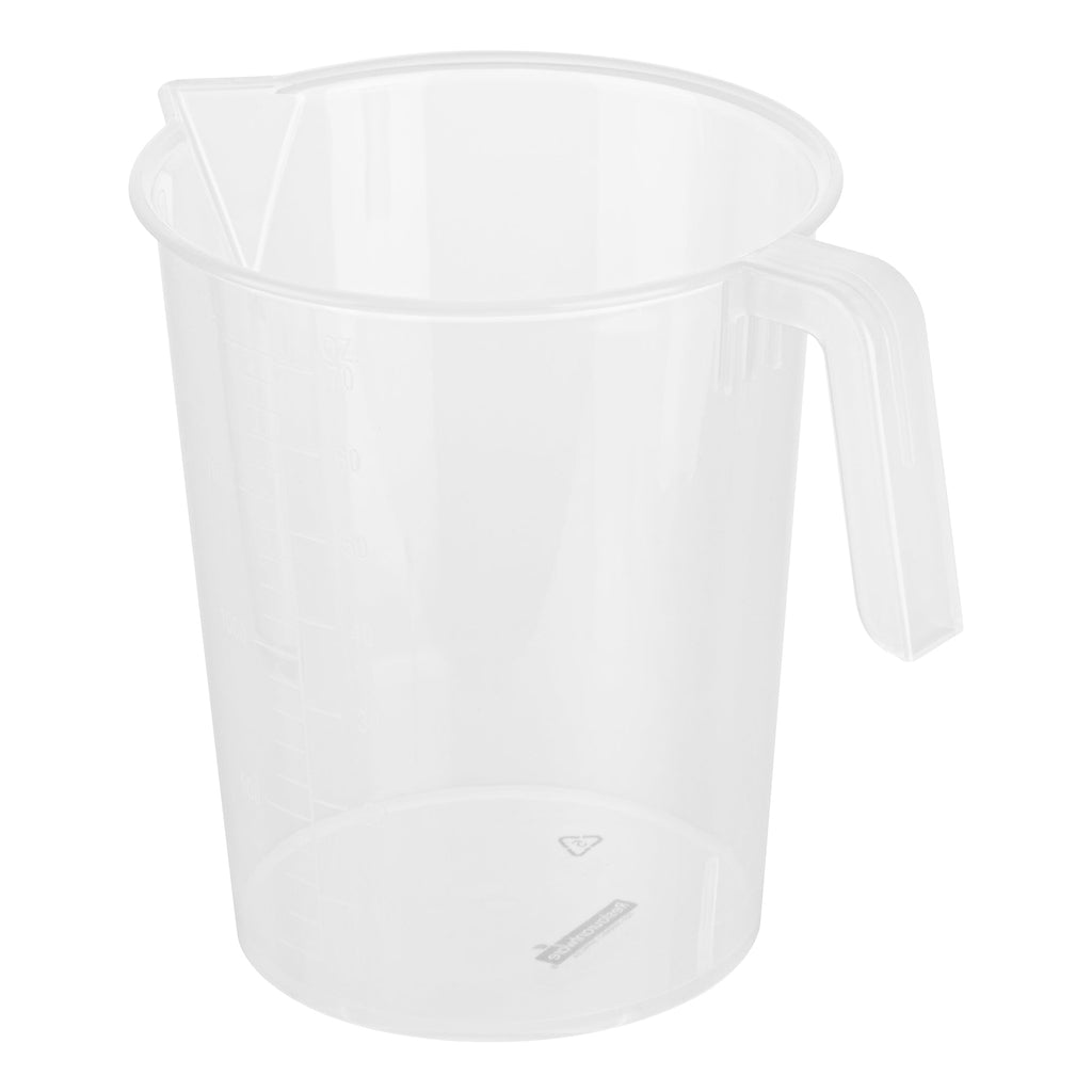 Chef 101 2 qt (8 cups) Clear Plastic Measuring Cup - 6 3/4" x 4 3/4" x 7" - 10 count box