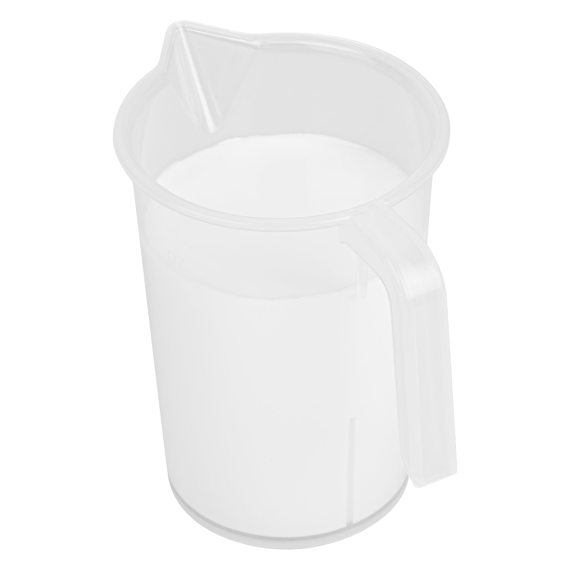 Chef 101 1-cup Clear Plastic Measuring Cup - 3 3/4" x 2 1/2" x 4 1/4" - 10 count box