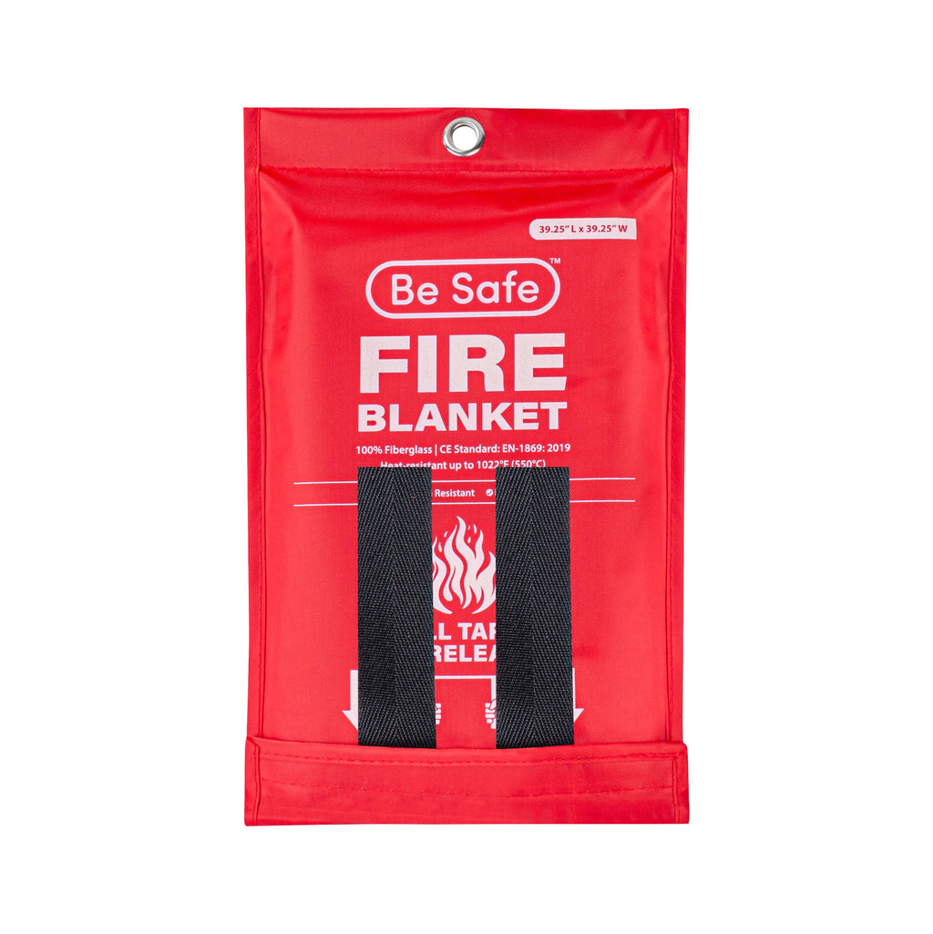 Be Safe Fiberglass Emergency Fire Blanket - 39 1/4" x 39 1/4" - 1 count box