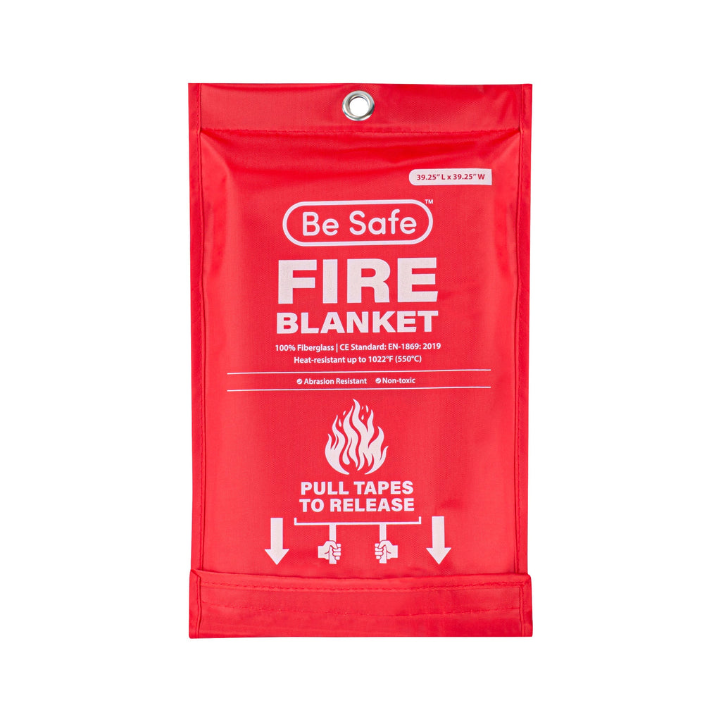 Be Safe Fiberglass Emergency Fire Blanket - 39 1/4" x 39 1/4" - 20 count box