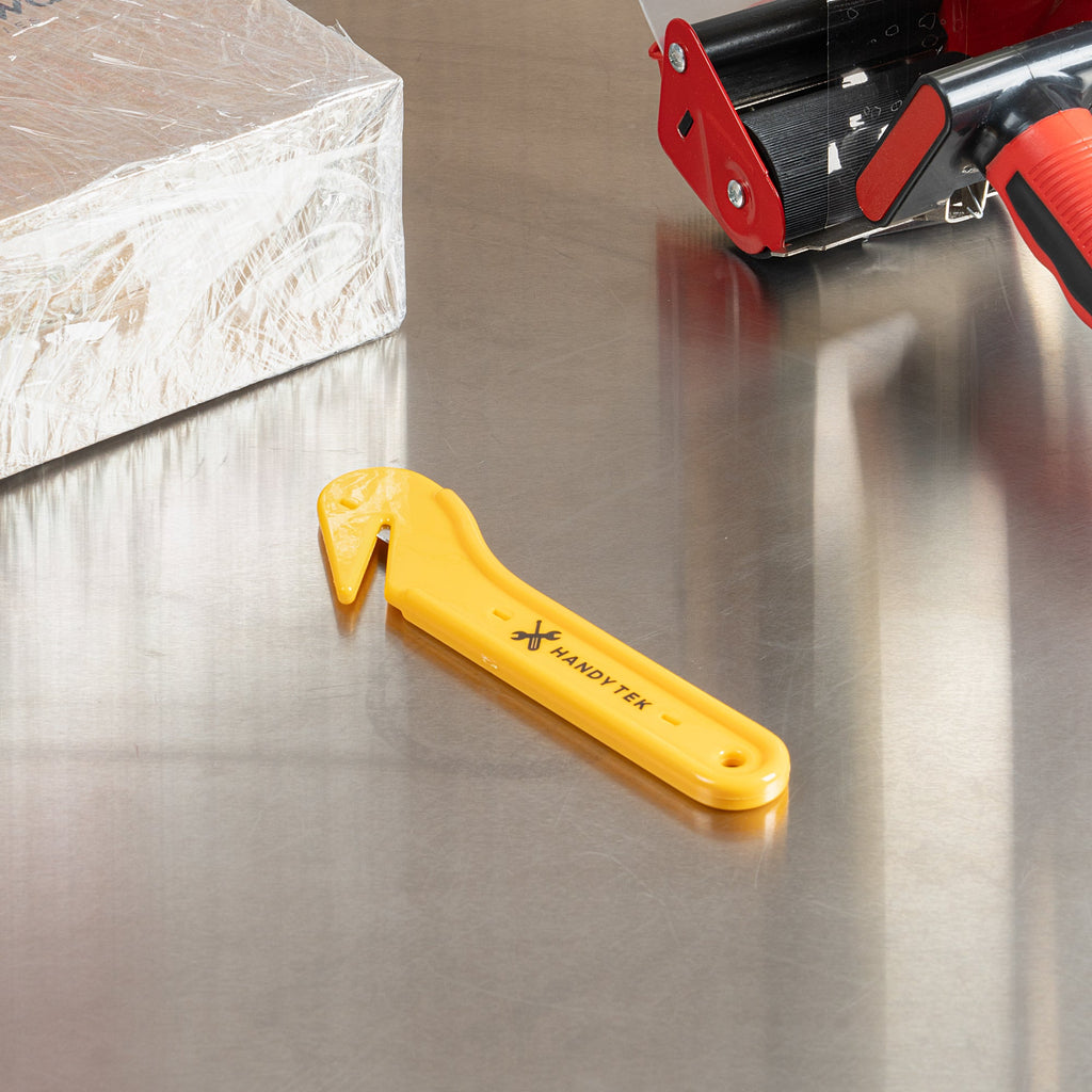 Handy Tek Yellow Disposable Film Cutter - 6 3/4" - 12 count box