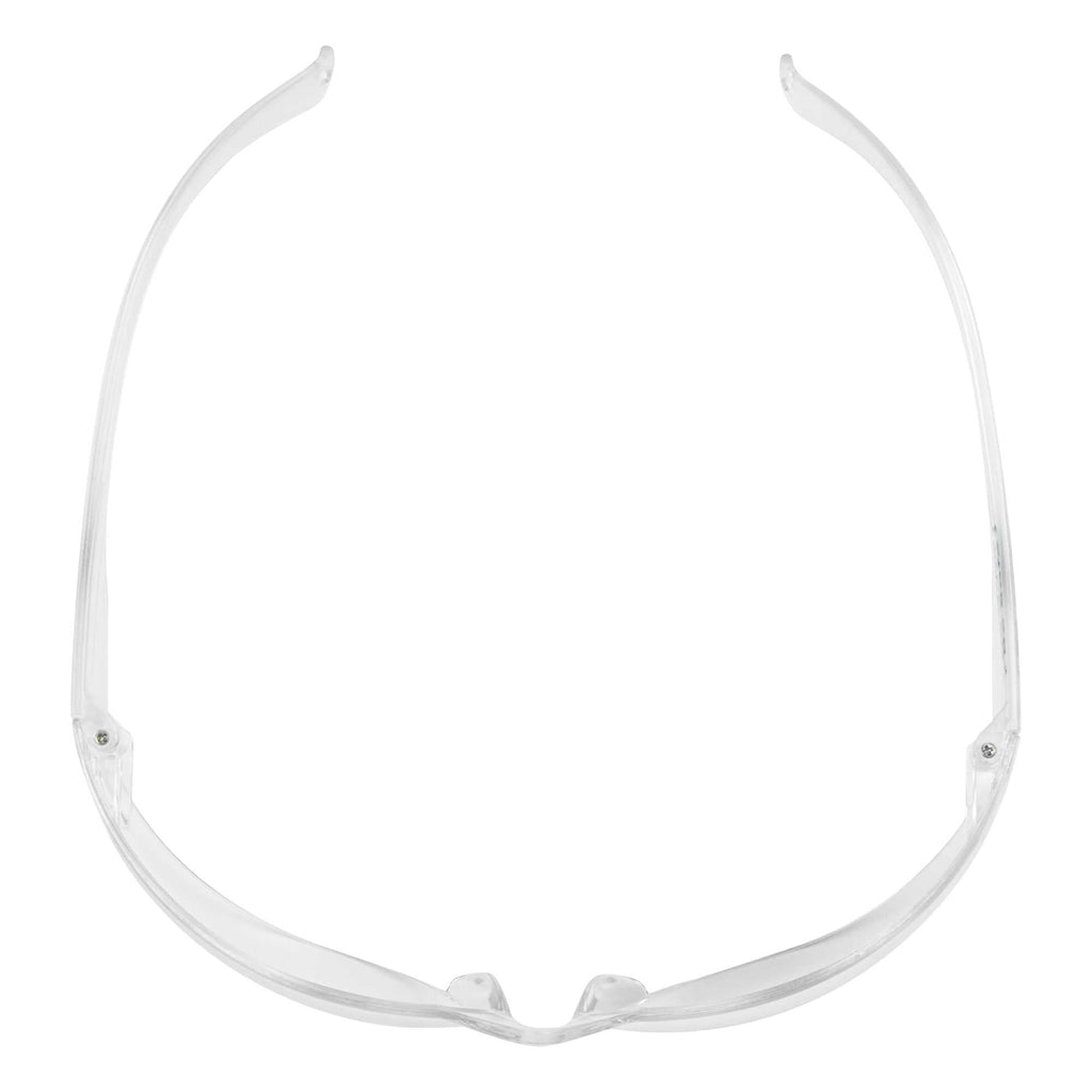 Be Safe Safety Glasses - Anti-Fog, Clear Frame with Clear Lens - 10 count box