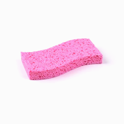 Clean Tek Professional Pink Cellulose Sponge - 6" x 3 1/2" x 3/4" - 60 count box