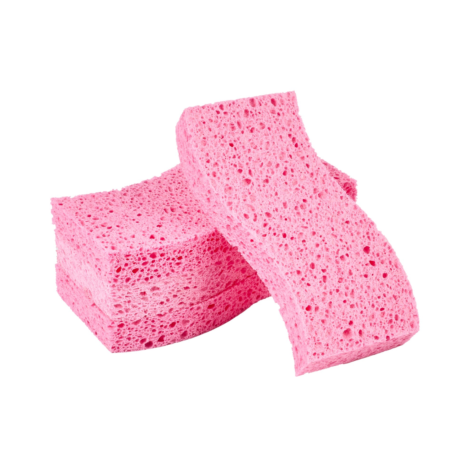 Clean Tek Professional Pink Cellulose Sponge - 6" x 3 1/2" x 3/4" - 60 count box