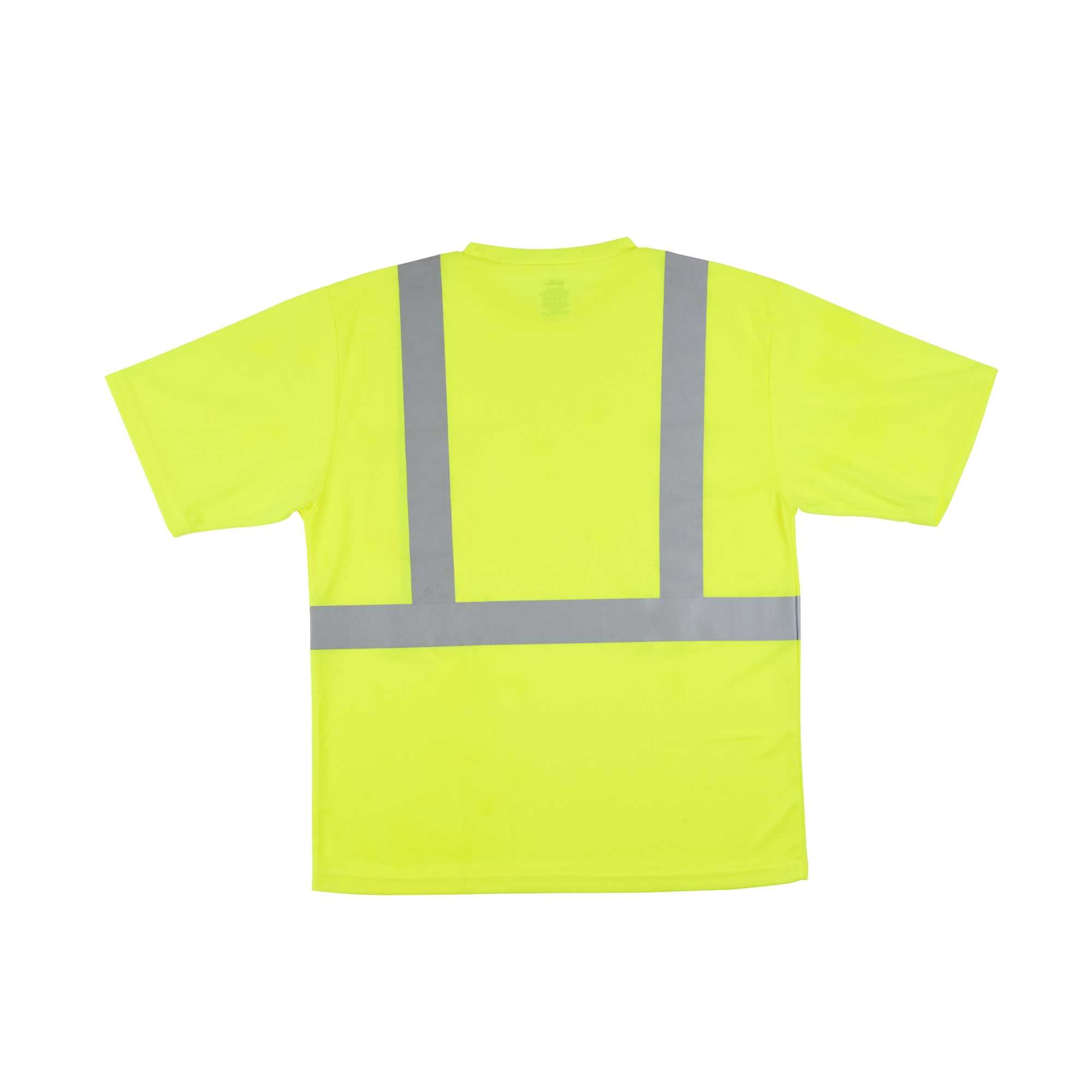 Be Safe Type R Class 2 Lime 2XL High Visibility Mesh Safety Shirt - Short Sleeve, Reflective Tape - 20 count box