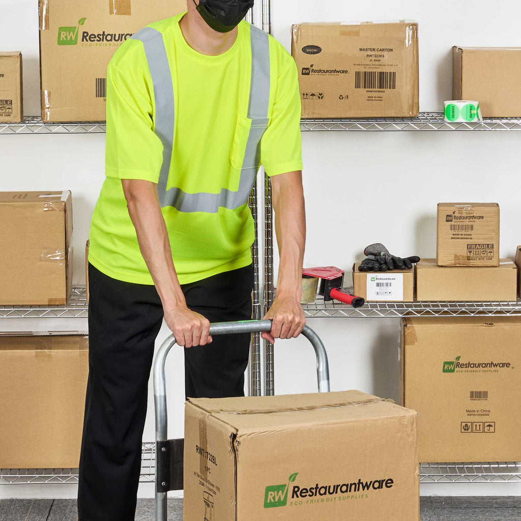 Be Safe Type R Class 2 Lime 3XL High Visibility Mesh Safety Shirt - Short Sleeve, Reflective Tape - 1 count box
