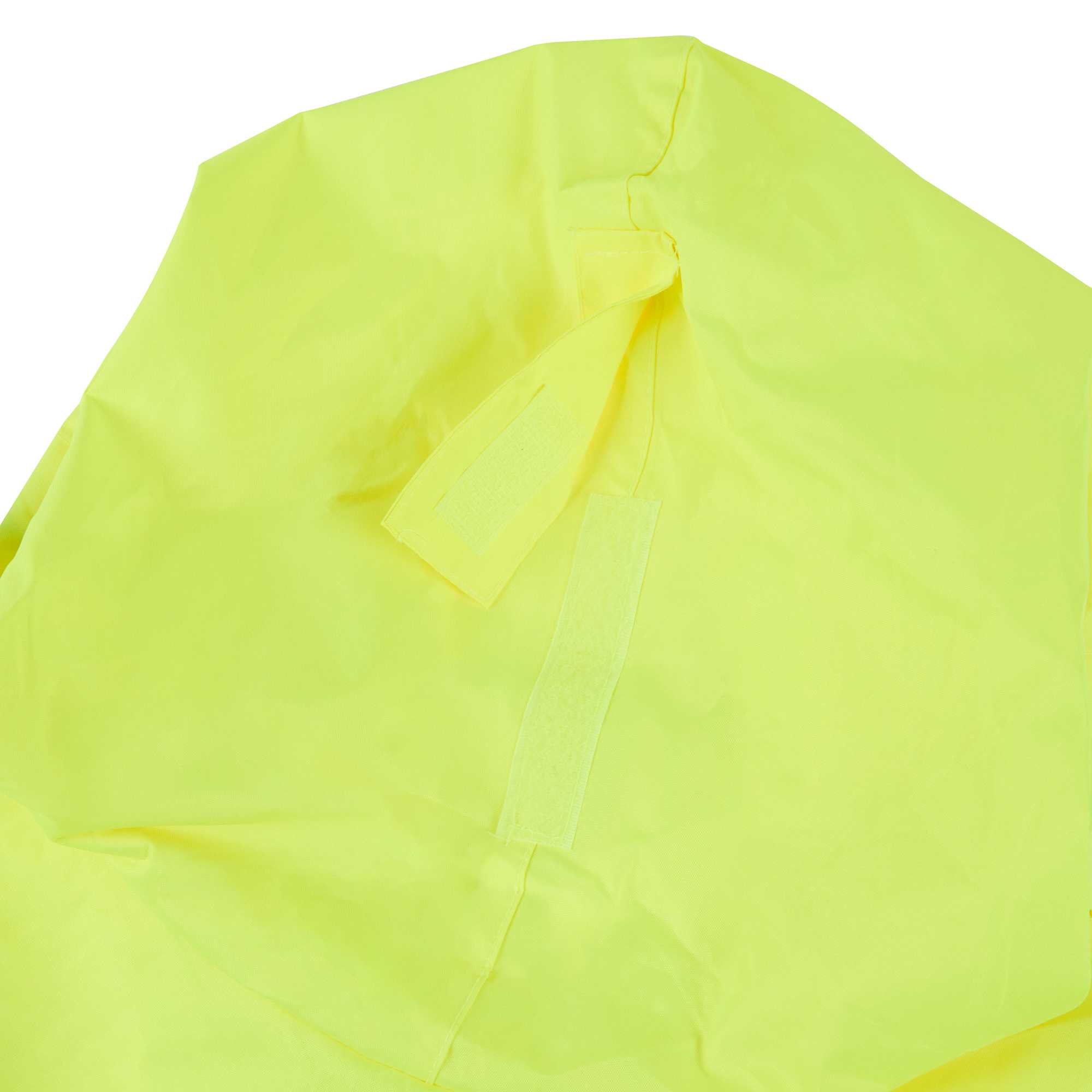 Be Safe Type R Class 3 Lime One Size Fits All High Visibility Lightweight Rain Poncho - Reflective Tape - 20 count box