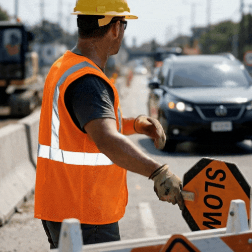 Be Safe Type R Class 2 Orange L/XL High Visibility 5-Point Breakaway Mesh Safety Vest - Hook/Loop Closure, Reflective Tape - 1 count box
