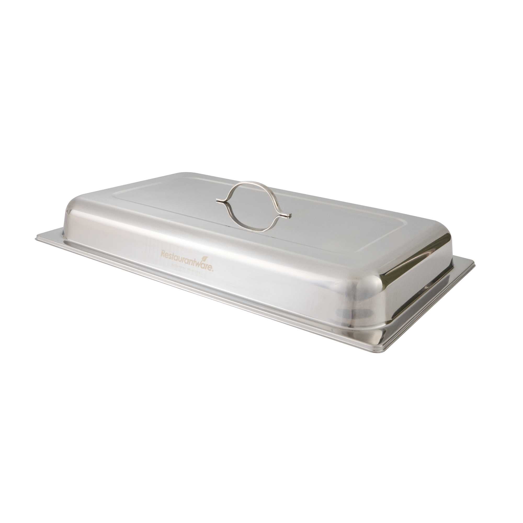 Cater Tek Full Size Stainless Steel Chafer Cover - with Handle - 1 count box