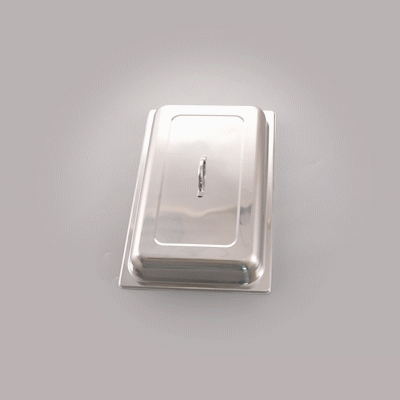 Cater Tek Full Size Stainless Steel Chafer Cover - with Handle - 1 count box