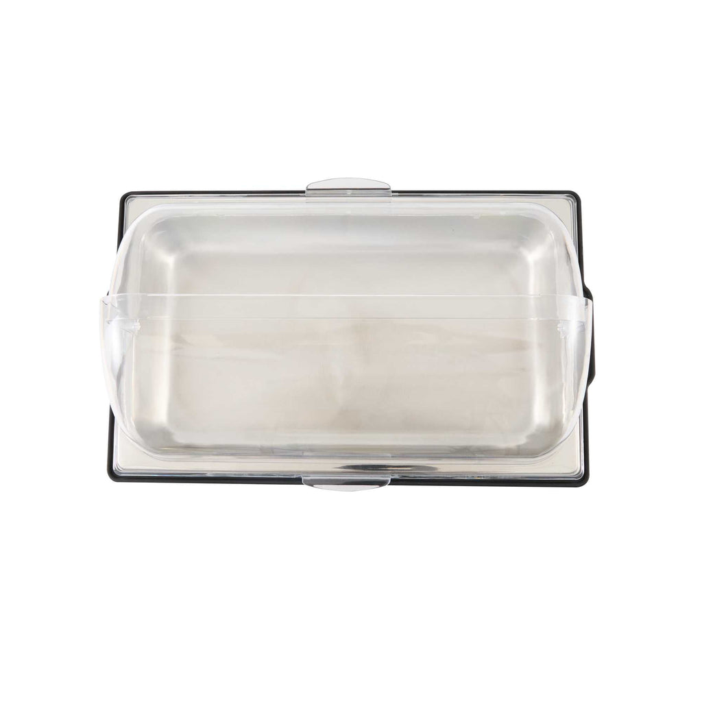 Cater Tek 14 qt Full Size Electric Water Pan / Warmer - Polycarbonate Roll Top Cover, Food Pan, 120V, 760W - 1 count box